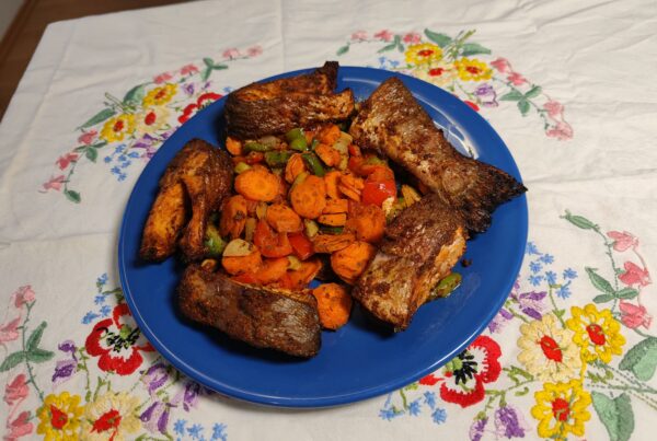 recipe: Baked trout with vegetables